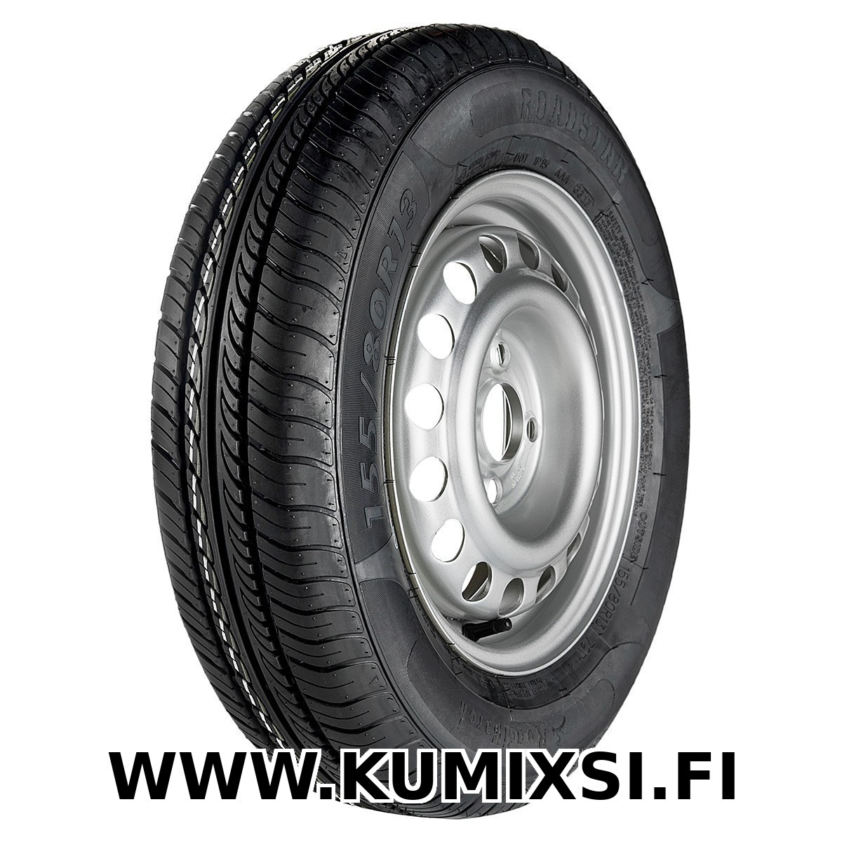 Jack Wheeler Peräkärryn rengas teräsvanteella 13" 155/80R13 84N