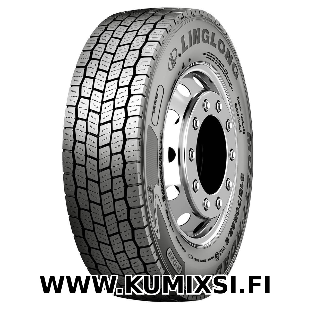 Linglong R-D30 kuorma-autoon 3PMSF 315/80R22.5 156L